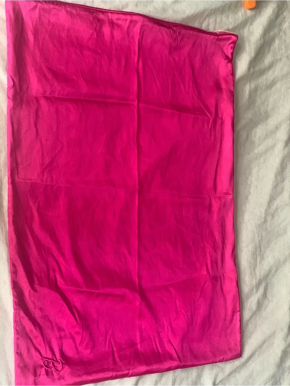 Barbie x Kitsch Iconic Pink Satin Pillow Case Zipper Standard